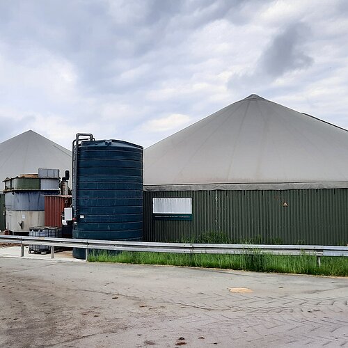 Ansicht einer Biogasanlage
