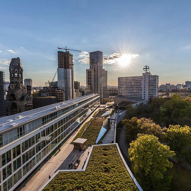 Panorama von Berlin mit Gedaechtniskirche