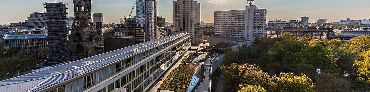 Panorama von Berlin mit Gedaechtniskirche